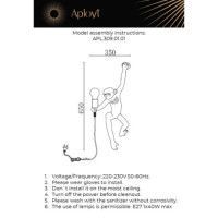 Настенный светильник Aployt Magali APL.309.01.01