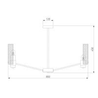 Люстра на штанге Eurosvet Grino 70139/8 латунь