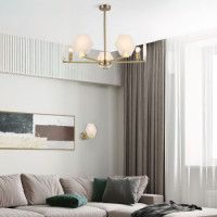 Люстра на штанге Eurosvet Marble 60158/5 латунь Smart a065049