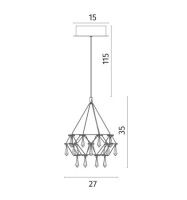 Подвесной светильник Divinare Rotondo 1019/02 SP-28