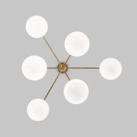 Люстра на штанге Eurosvet Marbella 60147/6 латунь Smart a063851