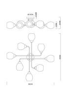 Потолочная люстра Arte Lamp Andrea A8141PL-8BK