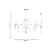 Подвесная люстра Lucia Tucci Barletta 1730.8 Cream White