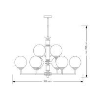 Подвесная люстра Kutek Mood Artu Glass ART-ZW-8 (Z) G