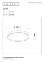 Потолочный светильник Lucide Nuria 79182/18/31