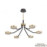 Люстра на штанге Arte Milano Ferrara 276079/6 BK/GD