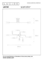 Потолочная люстра Lucide Lester 21112/08/30