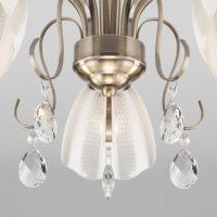 Люстра на штанге Eurosvet 30155/5 античная бронза