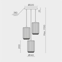 Подвесной светильник Modelux ML.1397.3