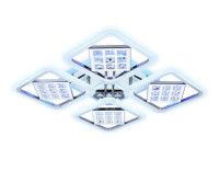 Потолочная светодиодная люстра Ambrella Light Acrylica Ice FA288