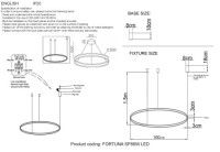 Подвесная люстра Crystal Lux FORTUNA SP88W LED GOLD
