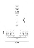Подвесной светильник ARTE Lamp A1857LM-8BK