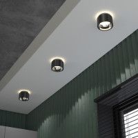 Потолочный светильник Elektrostandard Charlie 1069 GX53 GR черный жемчуг 4690389167805