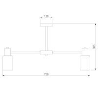 Люстра на штанге Eurosvet Vegga 70160/8 хром Smart a057110