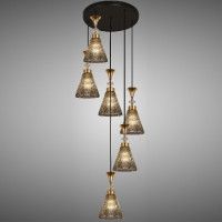 Каскадная люстра Reluce 02005-0.9-06 SMOKE