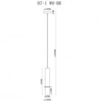 Подвесной светильник iLamp Lofty 10705-1 WH-BR