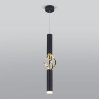 Подвесной светодиодный светильник Eurosvet Lance 50191/1 LED черный/золото