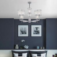 Люстра на штанге Eurosvet Inari 60144/8 хром Smart a061947