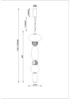 Подвесной светильник Divinare Ambra 5016/17 SP-36