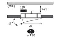 Мебельный светильник Paulmann Furniture Micro Line Dress 93516