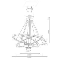 Подвесная люстра Velante 431-303-06