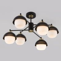 Люстра на штанге Eurosvet 70106/6 черный Smart a044934