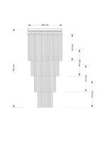 Каскадная люстра Kutek Filago FIL-PLM-7(P)350/270
