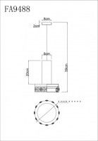 Подвесной светильник Ambrella Light Acrylica FA9488