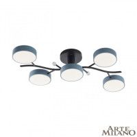 Потолочная люстра Arte Milano Ferrara 256606/5 Bk/Gr