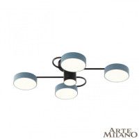 Потолочная люстра Arte Milano Ferrara 253039/4+1 Bk/Gr