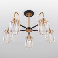 Люстра на штанге Eurosvet 70090/5 черный Smart a045144