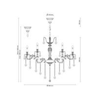 Подвесная люстра Lucia Tucci Barletta 122.10.5 Cream White