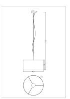 Подвесной светильник Arte Lamp Coppa A4095SP-3GY