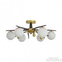 Потолочная люстра Arte Milano 273408/6 BK/GD