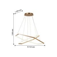 Подвесной светодиодный светильник Favourite Hexagon 2103-14P