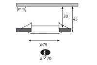 Встраиваемый светодиодный светильник Paulmann Premium Line Coin 92809