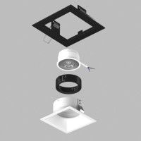 Встраиваемый светильник Lightstar Domino (214517+214506+214007) D51706BMOD