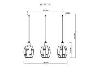 Подвесной светильник MyFar Huston MR1691-3P