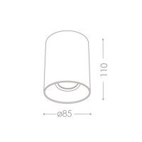 Потолочный светильник Kanlux Riti GU10 W/G 27570