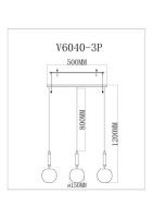 Подвесной светильник Moderli Scrumbel V11565-3P