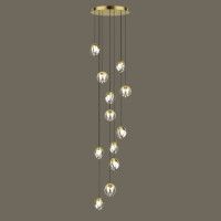 Каскадная люстра Delight Collection MD24001033-12A gold/clear