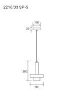 Подвесной светильник Divinare Delta 2216/33 SP-5