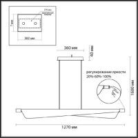 Подвесной светильник Odeon Light Hightech Linea 7017/24LB