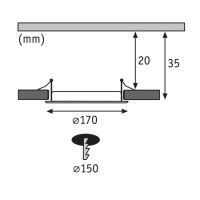 Встраиваемый светодиодный светильник Paulmann Quality Line Panel 92062
