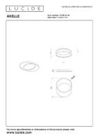 Потолочный светильник Lucide Axelle 44112/24/30