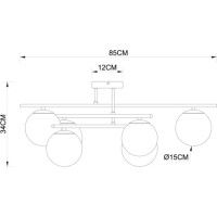 Потолочная люстра Arte Lamp Alcor A2224PL-6BK