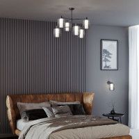 Люстра на штанге Eurosvet Voile 30191/6 черный a069160