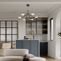 Люстра на штанге Arte Milano Ferrara 276079/6 BK/GD