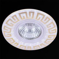 Встраиваемый светильник Reluce 09504-9.0-001MN MR16+LED3W WH/GD