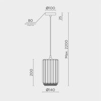 Подвесной светильник Modelux ML.1398.1
